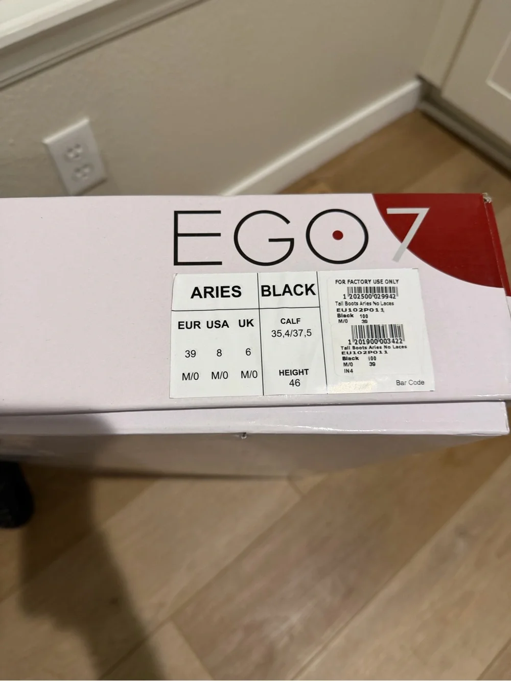 Black Ego7 Orion equestrian riding boots